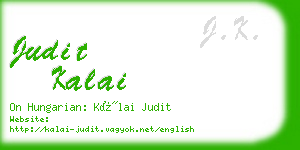 judit kalai business card